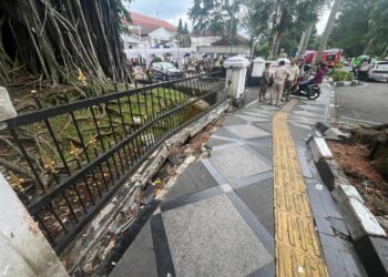 Dihantam Batang Karet Kebo, Pagar Balaikota Oyak