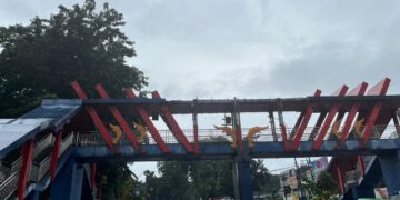 Atap Bocor dan Seng Rawan Tertiup Angin, JPO Terminal Baranangsiang Memprihatinkan