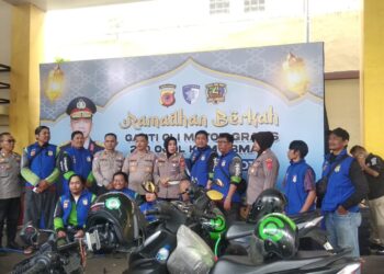 Ganti Oli Gratis Di Polresta Bogor Kota, Ojol Senyum Senang Lebaran Motor Ngacir