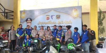 Ganti Oli Gratis Di Polresta Bogor Kota, Ojol Senyum Senang Lebaran Motor Ngacir